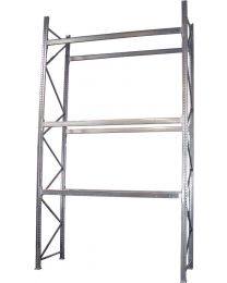 Palettenregal Dexion P90 verzinkt Schwerlastregal Lagerregal aufgebaut 3 Tonnen Traglast Grundfeld